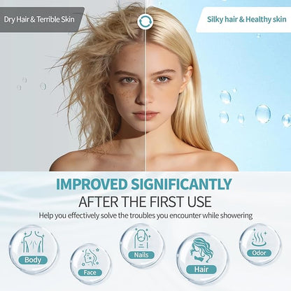 SR SUN RISE 2-IN-1 Filtered Shower Head & Shower Filter with 20-Stage Cartridge – High Pressure Shower Head & Hard Water Softener, Removes Chlorine for Healthier Skin and Hair（ 3 Inch, Chrome, NSF）