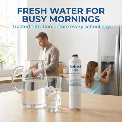 Refresh R-9101 Refrigerator Water Filter Replacement for Samsung DA29-00020A, DA29-00020B, HAF-CIN/EXP, NSF/ANSI 42, 6-Month 300 Gallon Filter (1 Pack, Standard)