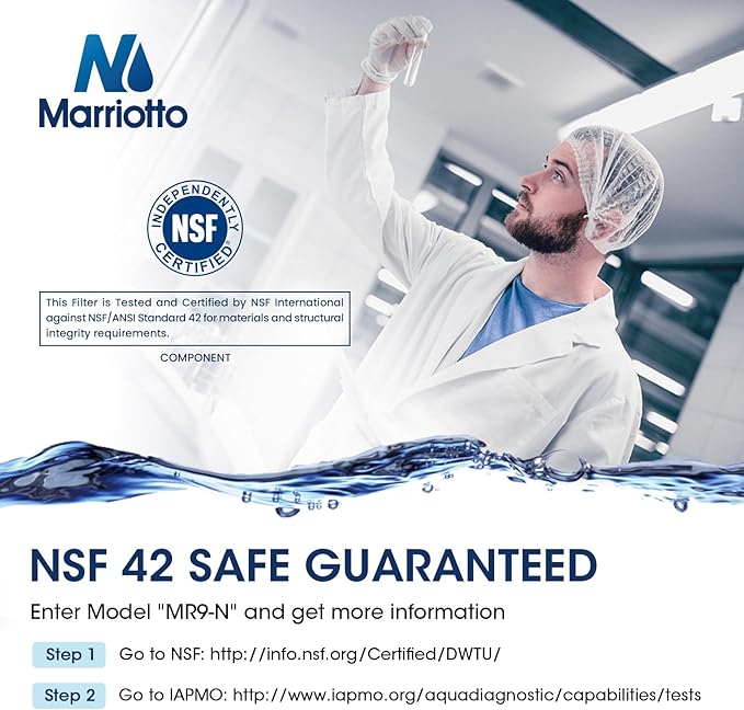 MARRIOTTO Water Filter Compatible with XWFE (Built-in CHIP), Replacement for GE XWFE, XWF Refrigerator Water Filter Pack of 3