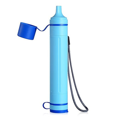 Greeshow Portable Water Filter Straw, Personal Water Filtration System with Replaceable Cartridge, 0.01 Micron Survival Water Purifier Gear for Hiking, Camping, Travel & Emergency Prep, 1 Pack