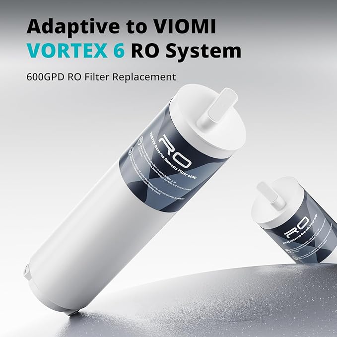 VIOMI V6-RO600 Filter, Replacement for Viomi Reverse Osmosis Water Filter, 48-Month Lifespan, Compatible with VORTEX 6 Reverse Osmosis System Specifically