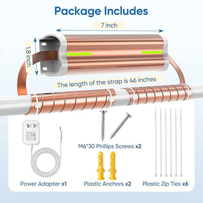Electronic Water Descaler System for Whole House, Salt-Free Water Softener - Compatible with Most Pipes, Prevents Limescale Build-Up, Easy Install & Maintenance-Free