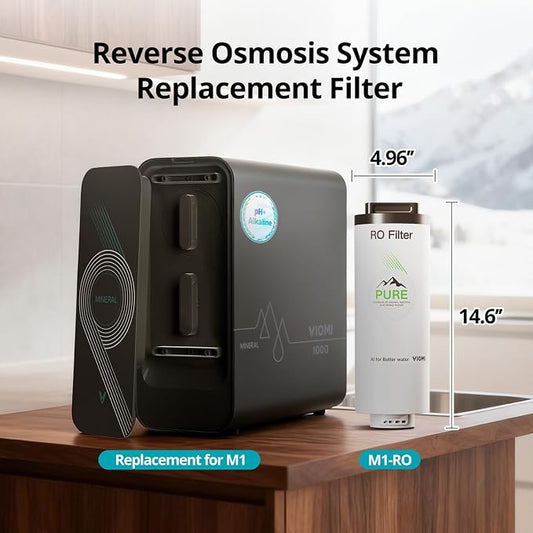 VIOMI M1-RO Filter, Replacement for Viomi Reverse Osmosis Water Filter, 48-Month Lifespan, Compatible with M1 Mineral Reverse Osmosis System