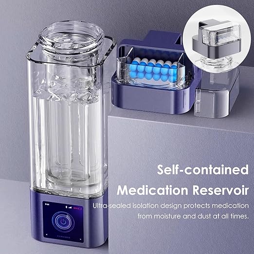 Hydrogen Water Bottle Generator, 350ml Portable USB Rechargeable, 2000 9000PPb Hydrogen Rich Water Cup for Fitness Office Travel