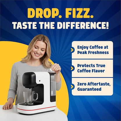 Coffee Maker Descaler - Easy to Use Coffee Machine Tablets Compatible with All Major Brands - Fast Acting Descaling Tablets Preserves Brew Flavor & Machine Longevity (12 Count)