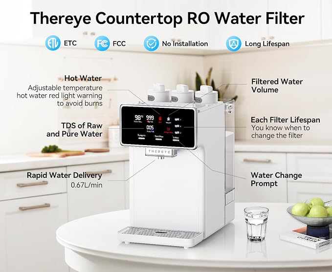 Reverse Osmosis Membrane Filter, Replacement RO Water Filter, Applicable to Thereye ER-WP02 Reverse Osmosis Water Filter System