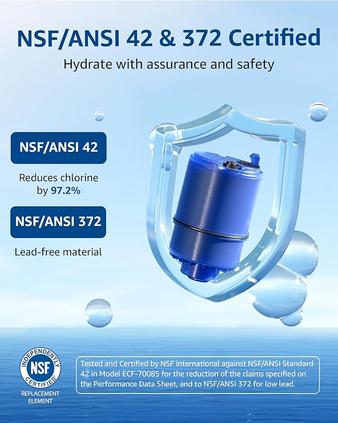 Waterspecialist 708A Faucet Replacement Filter, Compatible with All PUR® PLUS Water Filter, PUR® PLUS RF9999® Faucet Water Filter, NSF 42 Certified, 1200-Gallon, 4 Pack