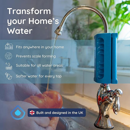 Magnostream Magnetic Water Descaler – Whole House Limescale Remover for Pipes, Appliances & Showers (Pack of 2) – Salt-Free Water Softener Alternative & Hard Water Conditioner – Eco-Friendly Unit
