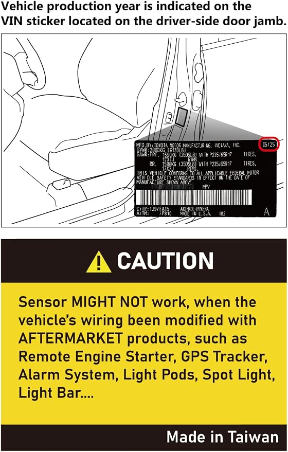Protect-X Wheel Anti-Theft Smart Sensor for Crown 2026 2025 2024 2023 | Plug & Play, Catalytic Converter & Wheel Anti-Theft, Window Breakage Alert, Window Control by Factory Keyfob, Valet Mode
