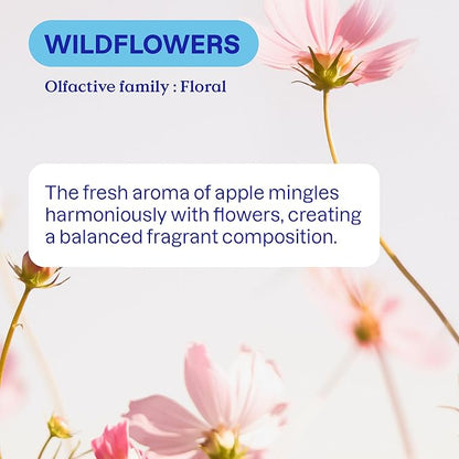 ATTITUDE Liquid Fabric Softener, Plant-Based & Vegan, HE Compatible, Naturally Derived, Wildflowers Scent, 40 Loads, 33.8 Fl Oz