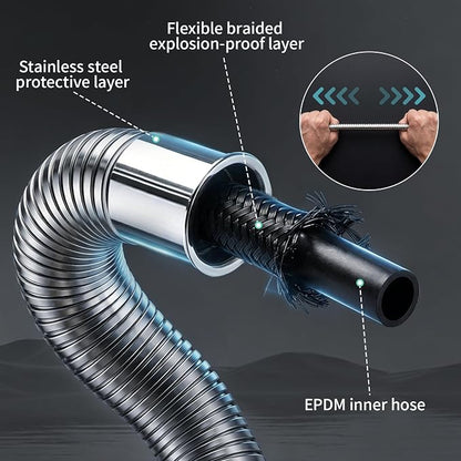 SR SUN RISE NSF Certified Filtered Shower Head 9-Spray Setting with Handheld for Hard Water to Remove Chlorine High Pressure Anti-Clog Nozzles (1 Filter, Chrome Silver)