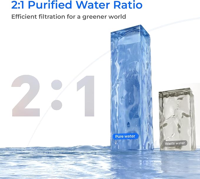 Waterdrop X8-F3 Filter, Replacement for All X8 800 GPD Series RO System | 24-Month Lifetime, Reduce PFAS, Long Filter Lifespan, Enhanced Filtration