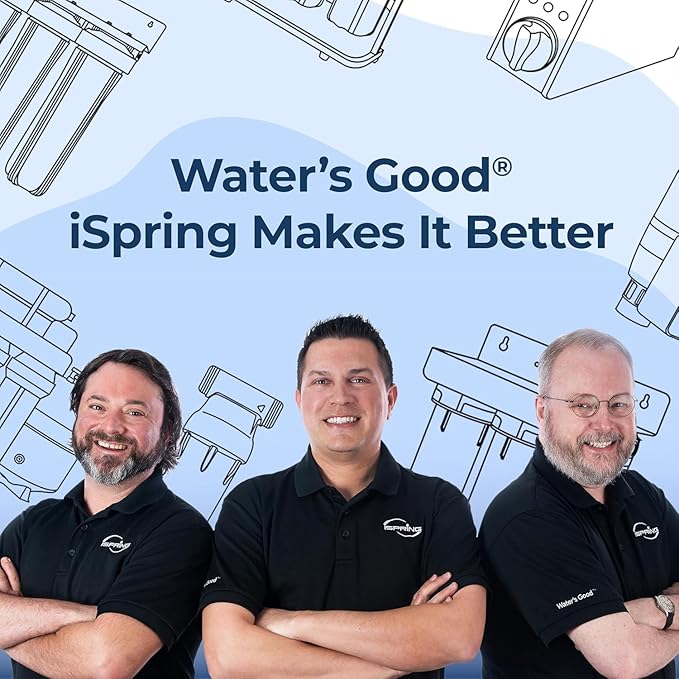 iSpring F5DS-PB Full Filter Replacement Set for DS4B-PB & DS4S-PB Bottleless Water Dispensers, Includes 2x FPDS, 1x FGKDS, 1x FCPBDS and 1x FTDS, Up to 12 Months Based on Usage & Water Quality