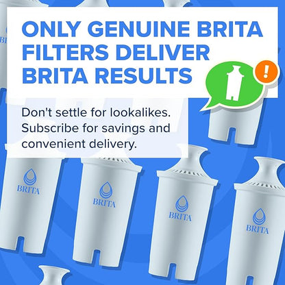 Brita Plus Water Filter, BPA-Free, High-Density Replacement Filter for Pitchers and Dispensers, Reduces 2x Contaminants*, Lasts Two Months or 40 Gallons, Includes 3 Filters