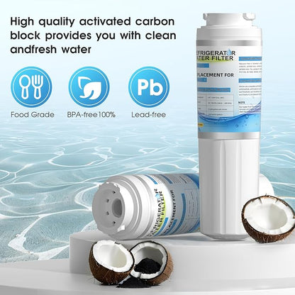 Everydrop filter 4 Replacement for Whirlpool WRF555SDFZ WRF535SWHZ WRX735SDHZ WRX735SDBM WRF555SDHV WRF535SWHV, Maytag MFI2569VEM MFI2568AES MFI2269VEM MFI2269VEB MFI2569YEM MFI2569YEM by WXOXIMI