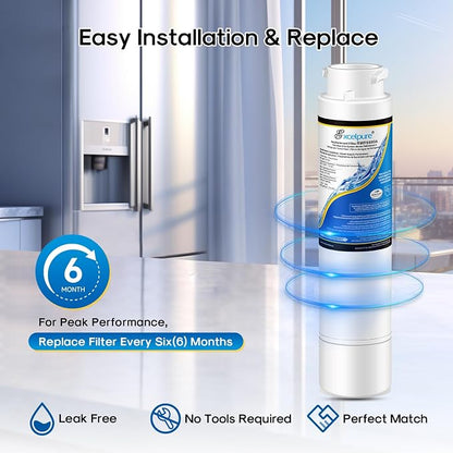 EXCELPURE Refrigerator Water Filter Replacement for Frigidaire EPTWFU01 EWF02 Pure Source Ultra II, PureSource Ultra 2, RWF5800A, SCWFTCTO, GP006, EPTWFUO1, MR022, JO22, BO022, TH-01 DE022 1007, 3PACK