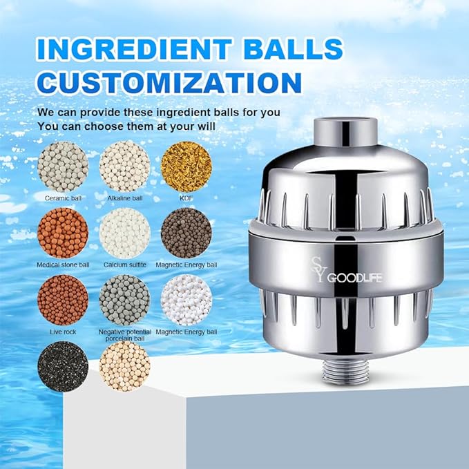 20 level-2 filters universal, detachable and replaceable portable bathtub filters Shower filter
