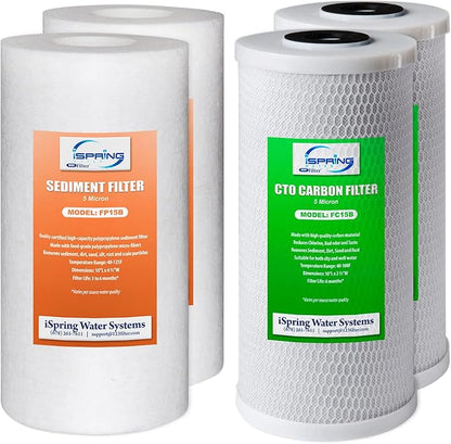 iSpring Whole House Water Filtration System Bundle with Replacement Filters