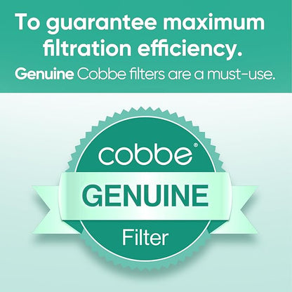 Cobbe 4 Pack Replacement Filters for Fixed Showerheads - Water Softener Filters Beads for Hard Water - Remove Chlorine - Reduces Dry Itchy Skin