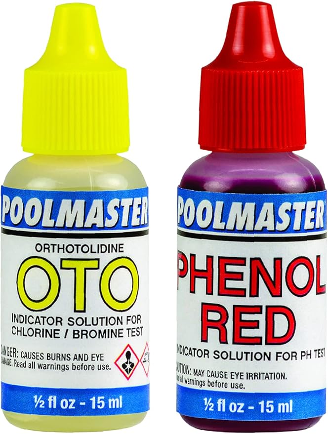 Poolmaster 23225 1/2-Ounce OTO and Phenol Red Replacement Indicator Solutions For Spa and Swimming Pool Water Testing