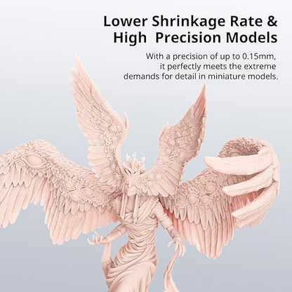 ANYCUBIC Water Washable 3D Printer Resin 2.0, 405nm High Precision 3D Resin, Low Shrinkage Photopolymer Resin for 4K/8K/12K Capable LCD DLP Resin 3D Printer (Cherry Blossom Pink, 1000g)