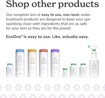 Alkalinity Plus by EcoOne | Natural Water pH Increaser for Hot Tub Application | Chlorine-Free, Phosphate-Free Hot Tub pH Increaser | Increases Alkalinity & Neutralizes pH to Prevent Buildup, 2 Lbs