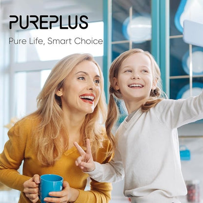 PUREPLUS 40 Micron Whole House Spin Down Sediment Water Filter With Scrapper, Reusable Flushable Pre-Filtration System for City/Tap water, 1" MNPT + 3/4" FNPT + 3/4"MNPT, Brass, BPA Free, USA Tech