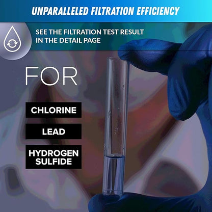 iSpring DF1-CHR Faucet Water Filter, Carbon Block Water Filtration System, Tap Water Filter, Reduces Chlorine, Heavy Metals and Bad Taste -1 Filter Included
