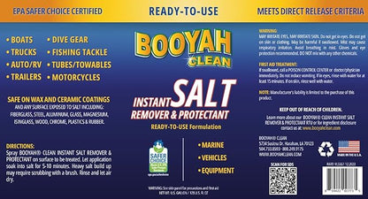 Booyah Clean Instant Salt Remover & Protectant READY-TO-USE - Perfect to Wash Salt Away, Prevent Saltwater Corrosion, EPA Safer Choice Direct Release