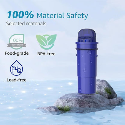 AQUA CREST Replacement for Pur® Pitcher Water Filter, CRF950Z, PPF951K, CR-1100C, PPT700W, CR-6000C, PPT711W, PPT711, PPT710W and More Pur® Pitchers and Dispensers, NSF Certified, AQK-CF10A (6 Packs)