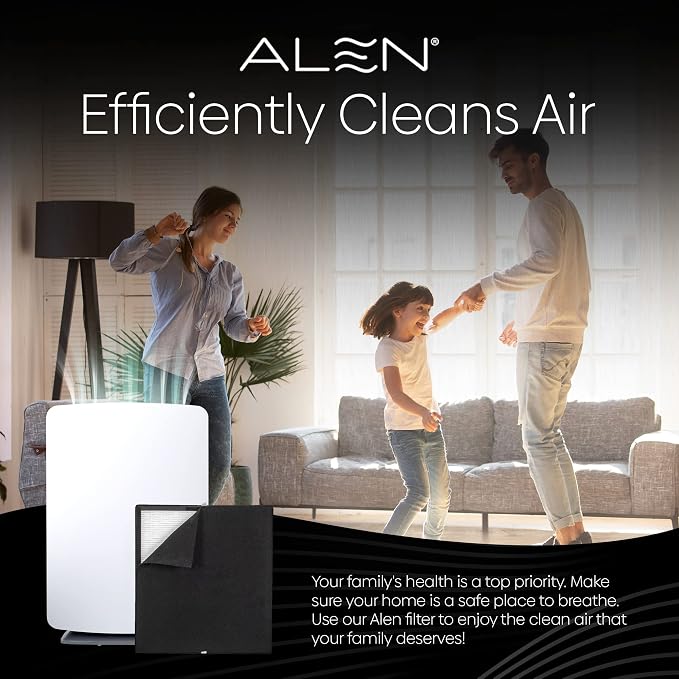 Alen Air Filter BF35-Odor Replacement HEPA Filter for BreatheSmart Classic Air Purifier - Captures Allergens & Mold + Pet Dander & Odors (1 Filter) | For Odors, Mold, Smoke, Dust, Allergens, Viruses, Dander, Pet Fur. Medical-grade HEPA Filter - FOR CLA...