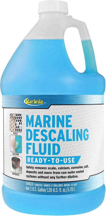 STAR BRITE Marine Descaling Fluid - Powerful, Ready-to-Use Engine Cleaner for Marine Deposits - 1 Gallon (084000)
