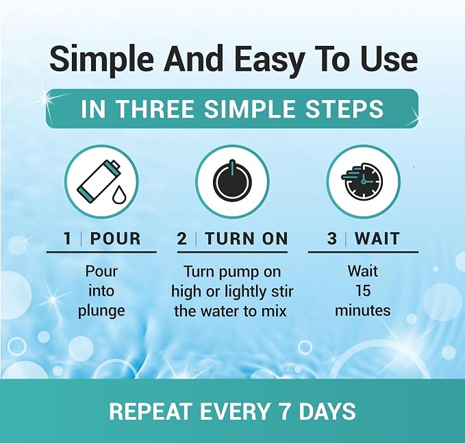 Bio Ouster 3in1 Weekly Cold Plunge Water Treatment - Cleaner, Clarifier, and Softener for Cold Plunge and Ice Bath - Water Stabilizer for Fresh, Crystal Clear Water - Made in USA (32oz)