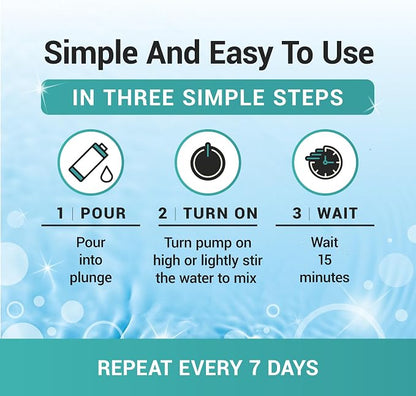 Bio Ouster 3in1 Weekly Cold Plunge Water Treatment - Cleaner, Clarifier, and Softener for Cold Plunge and Ice Bath - Water Stabilizer for Fresh, Crystal Clear Water - Made in USA (32oz)