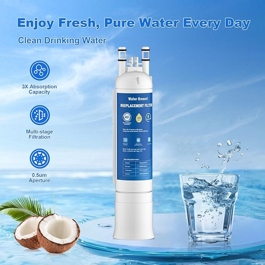 FPPWFU01 Water Filter Replacement Compatible with Frigidaire FPPWFU01, Electrolux FPPWFU01, PureAdvantage, PWF-1 FPPWFU01 PurePour Water Filter, Remove Impurities from Water (2-PCS)