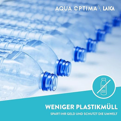 Aqua Optima Oria Liscia Filter Jug & 6 x 30 Day Evolve+ Water Filter Cartridges, 2.5 Litre Capacity, for Reduction of Microplastics, Chlorine, Limescale and Impurities, White