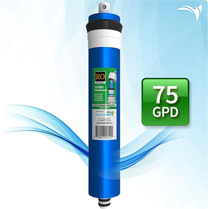 AquaticLife 75 GPD RO Membrane Filter Replacement Cartridge for RO Buddie and Reverse Osmosis Water Filter System Units