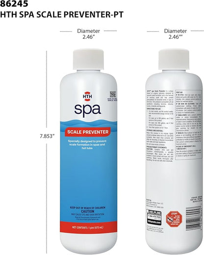 HTH Spa 86245 Scale Preventer for Spas & Hot Tubs, 16oz