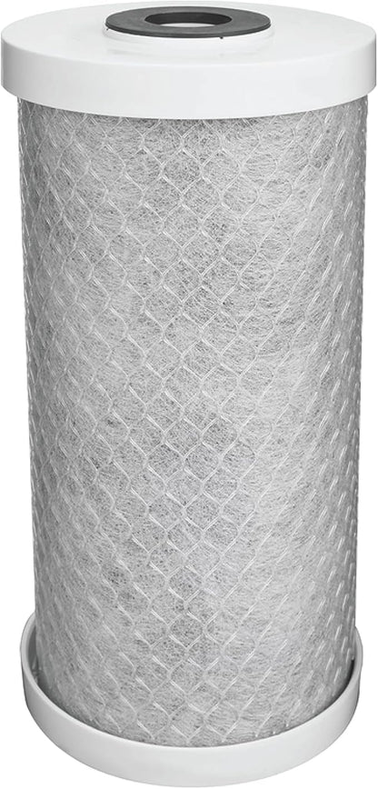 EcoPure EPW4C Carbon Block Whole Home Replacement Water Filter - Universal Fit - Fits Most Major Brand Systems