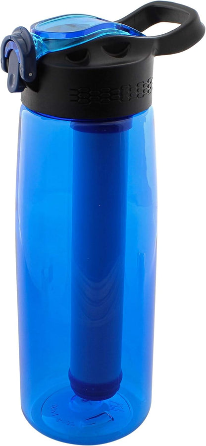 SDS Water Filter Bottle - Filtering Water Bottle Filter Travel Accessory for Safe Drinking Camping Water Purifier