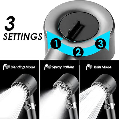 Drivse Showerhead, Drivse Filtered Shower Head With Handheld, High Pressure Handheld Hydrojet Nozzle Kit with Water Filter, Fits for Men, Women, Children and Pets. (Showerhead)