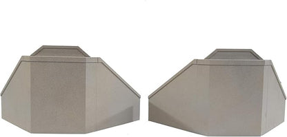 Walthers Cornerstone Double-Track Railroad Bridge Concrete Abutment pkg(2) 933-4553 HO Scale Model Railroad - Structure Kit