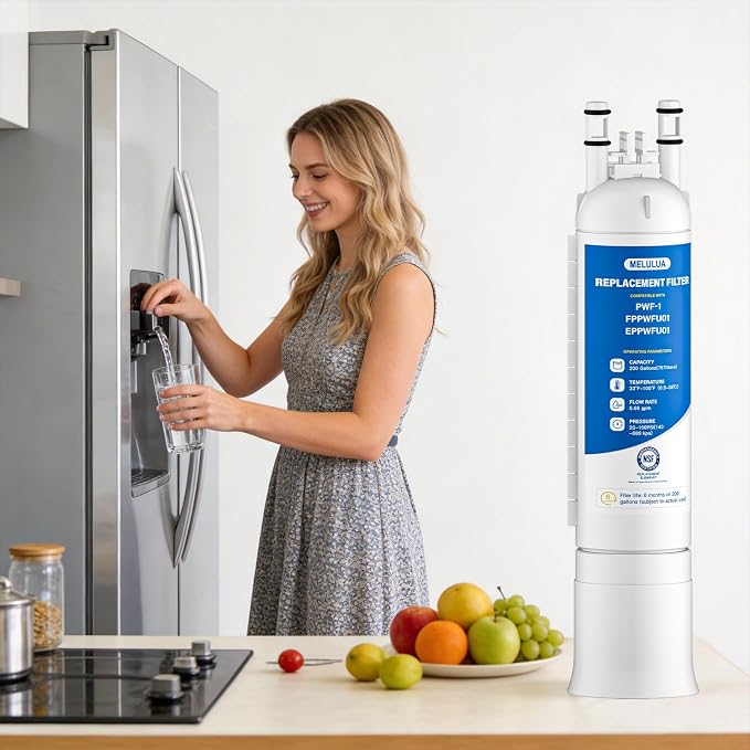 FPPWFU01 Water Filter Replacement Compatible with Frigidaire FPPWFU01 Water Filter, EPPWFU01, PurePour PWF-1, EPPWF01 PureAdvantage PWF-1 (3 PCS)