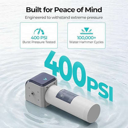 VIOMI Under Sink Water Filter System, 0.5μm Filtration, Reduces PFAS, Lead, Chlorine, Bad Taste & Odor, Kitchen Faucet Connection, NSF/ANSI 372, 42, 53 Certified, 1 Year or 10,000 Gallons Lifespan