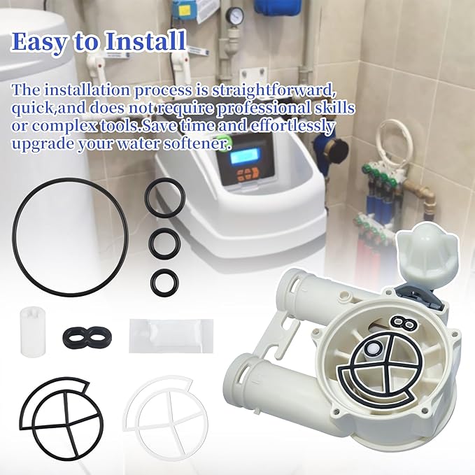 7129716 Water Softener Seal Kit for Whirlpool, GE, Kenmore, Morton - Replace 7092163, 7134224, WS35X10005