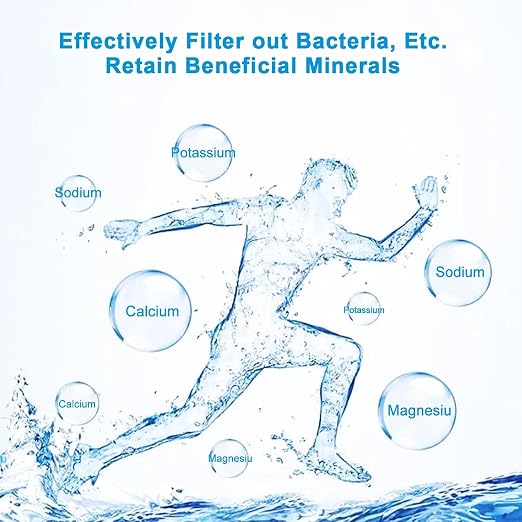 Eiree UF33 0.01μm Ultra Filtration Under Sink Water Filter System 6 Stages Under Counter Water Filter Direct Connect to Kitchen Faucet, Reduces Chlorine, Taste and Odor, Fluoride