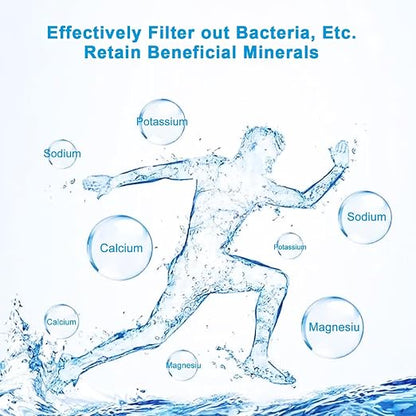 Eiree UF33 0.01μm Ultra Filtration Under Sink Water Filter System 6 Stages Under Counter Water Filter Direct Connect to Kitchen Faucet, Reduces Chlorine, Taste and Odor, Fluoride