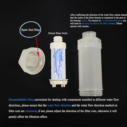 10PCS Vitamin C Shower Filter for Hard Water Filter Aromatherapy Replacement Cartridge Bathtub Faucet Bathroom Accessories Remove Chlorine Fluoride Heavy Metals Jasmine Lemon