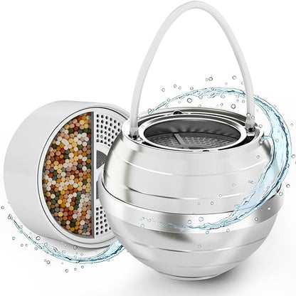Bath Filter for Tub - 8 Stage Filtration, 2500 Gallons BPA Free, Easy Install, Hotel Grade Bath Filter Suitable for Baby, Pets & Those with Sensitive Skin