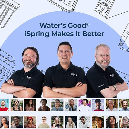 iSpring F2WGB32BPF Whole House Water Filter Replacement Set, SGS-Tested to Remove up to 99% PFAS, 2-Stage Filtration Reduces Sediment, Chlorine, Taste & Odor, Fits WGB22B-PF